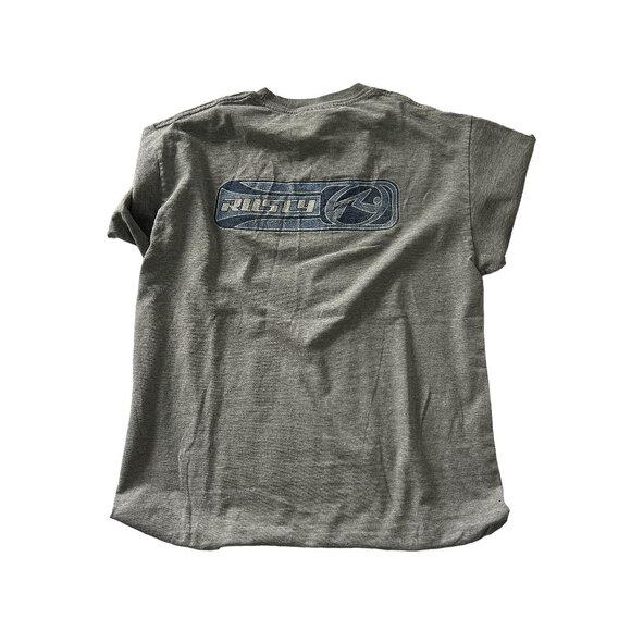 Vintage Y2K Rusty Surf T-Shirt Large Faded Graphic Tee - Picture 2 of 5